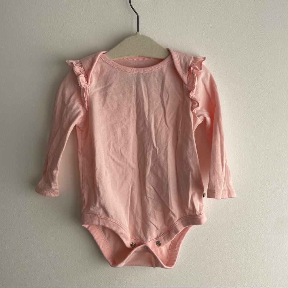 Pair of Girls Long Sleeve Bodysuits. Size 6-12 Months - Picture 3 of 5